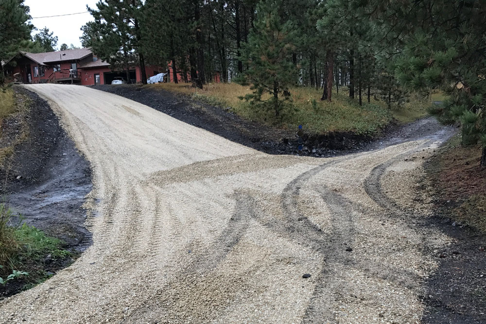 Driveway grading